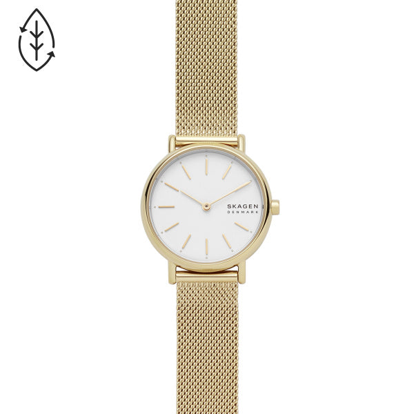 Armbanduhr 'Freja-mini' gold-braun - SKAGEN DENMARK » günstig online kaufen